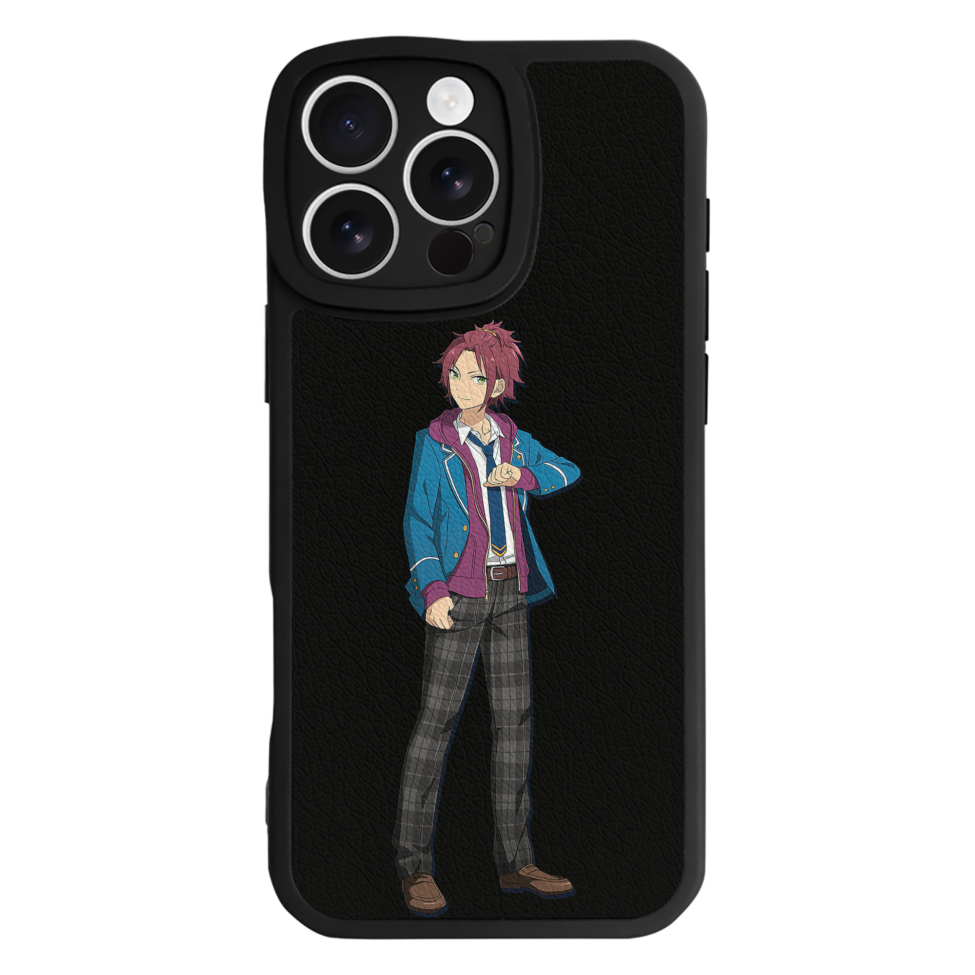 （画像用） あんさんぶるスターズ! Ensemble Stars 【iPhone 16シリーズ対応】シリコンスマホケース（レザー調） 材質：シリコン